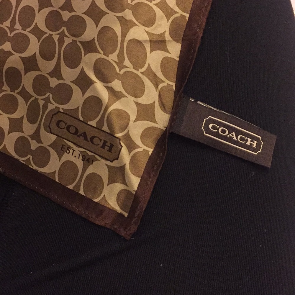 COACH “C” signature pattern silk scarf